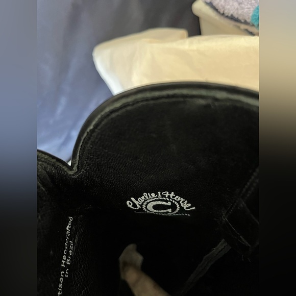 Handcrafted in Brazil Charliee 1 Horse by Luchesse Black Leather Boots SZ 9b - Picture 12 of 13
